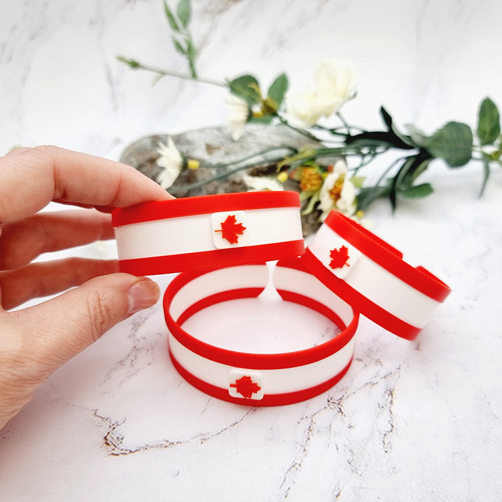 Duksel Design 3D printed Canada flag bracelet
