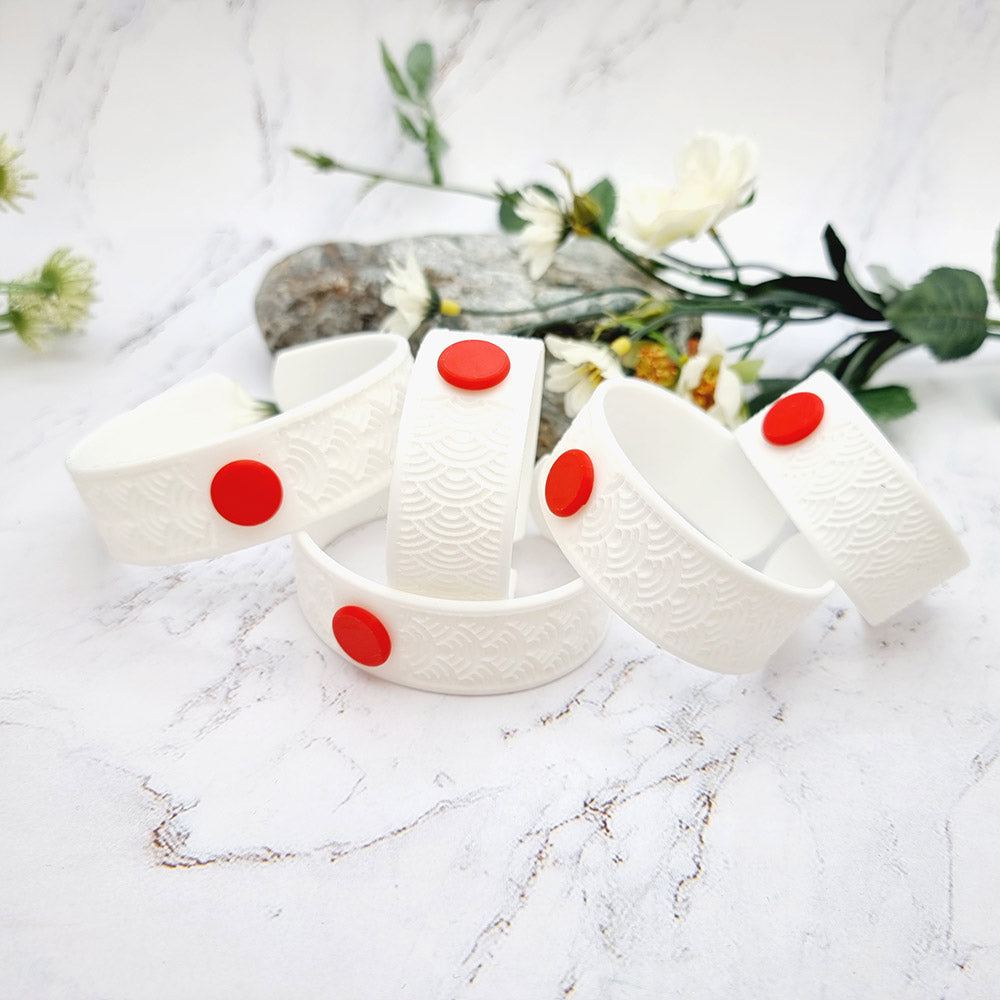 Duksel Design 3D printed Japan flag bracelet