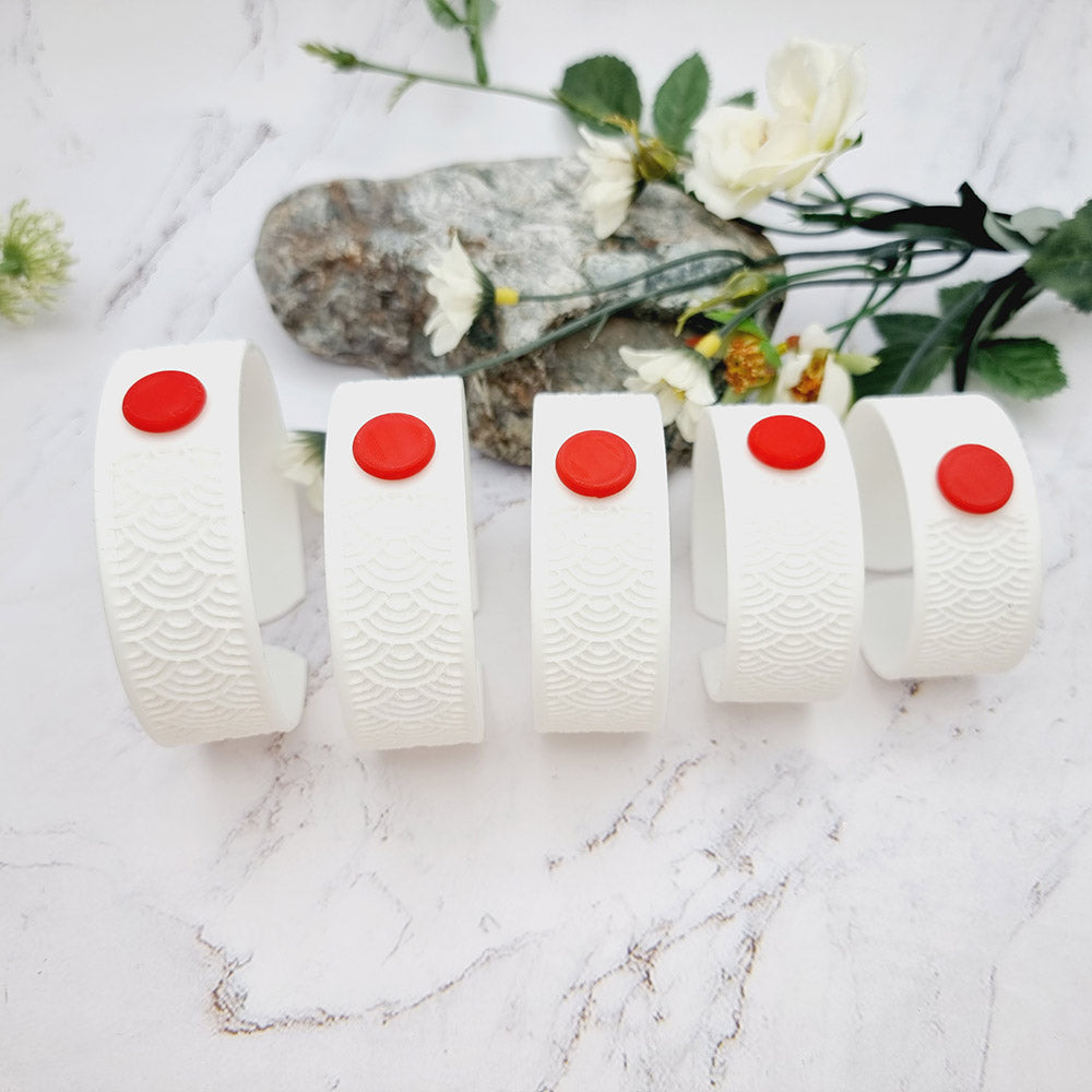 Duksel Design 3D printed Japan flag bracelet