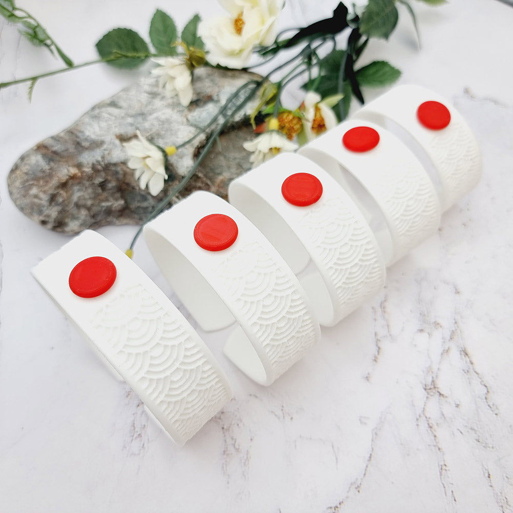 Duksel Design 3D printed Japan flag bracelet
