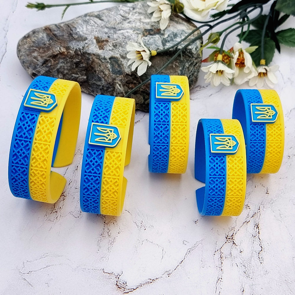 Duksel Design 3D printed Ukraine flag bracelet