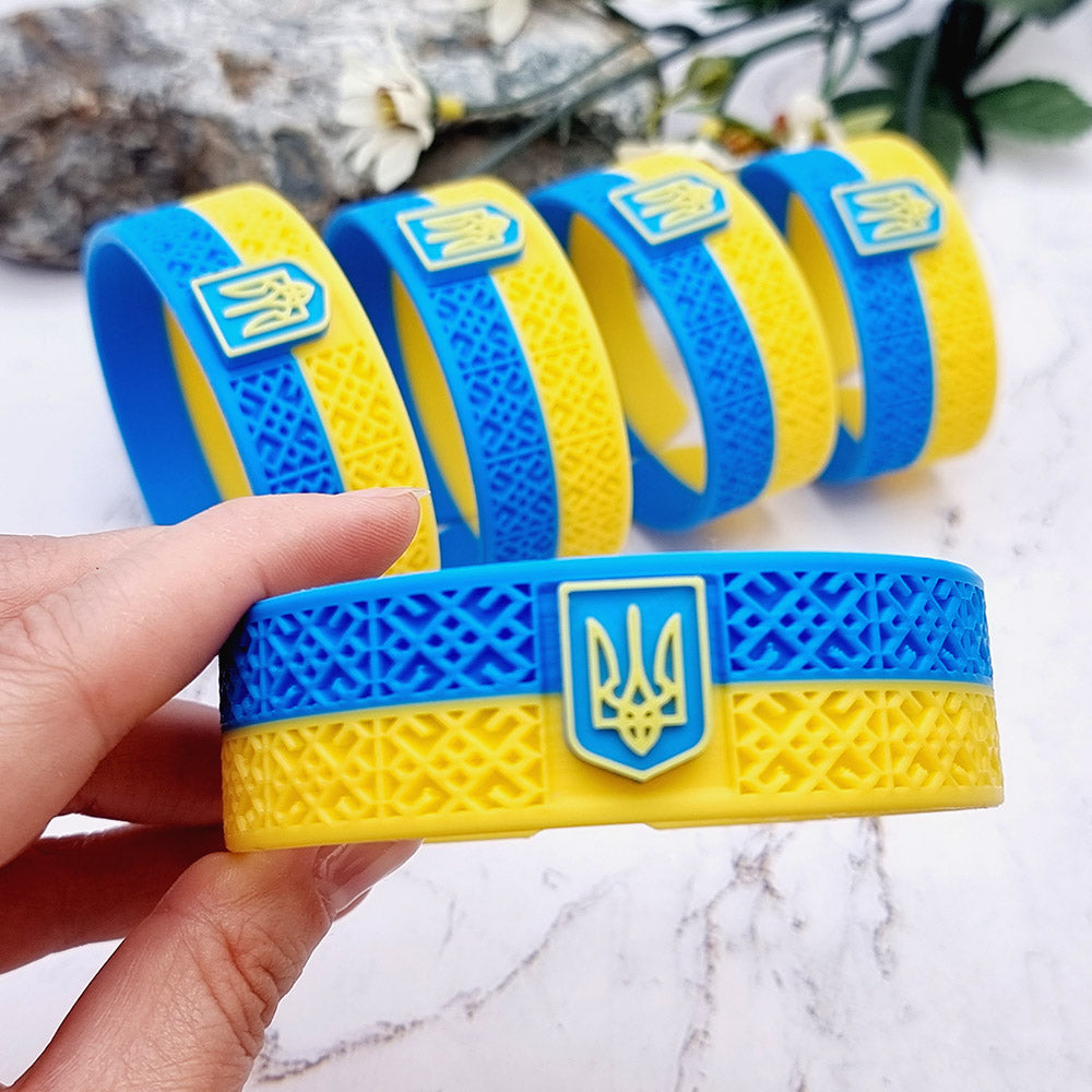 Duksel Design 3D printed Ukraine flag bracelet