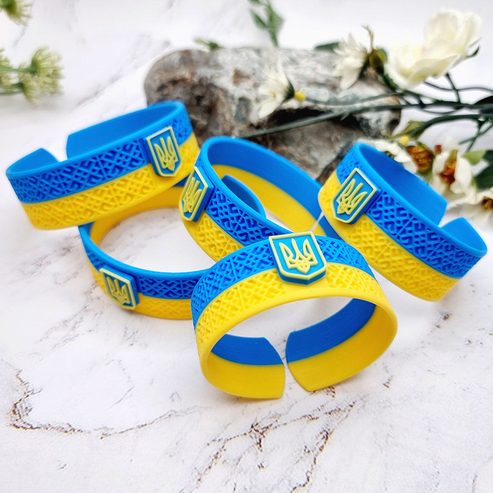 Duksel Design 3D printed Ukraine flag bracelet