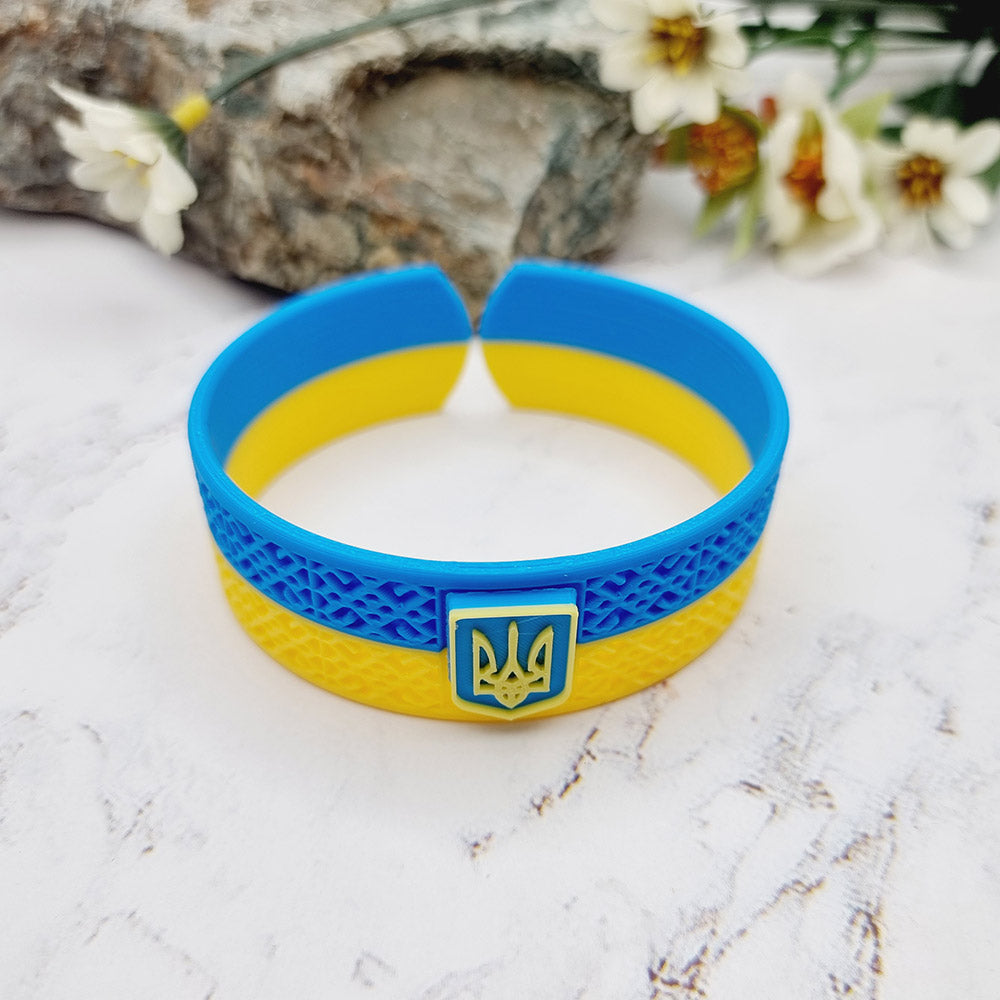 Duksel Design 3D printed Ukraine flag bracelet