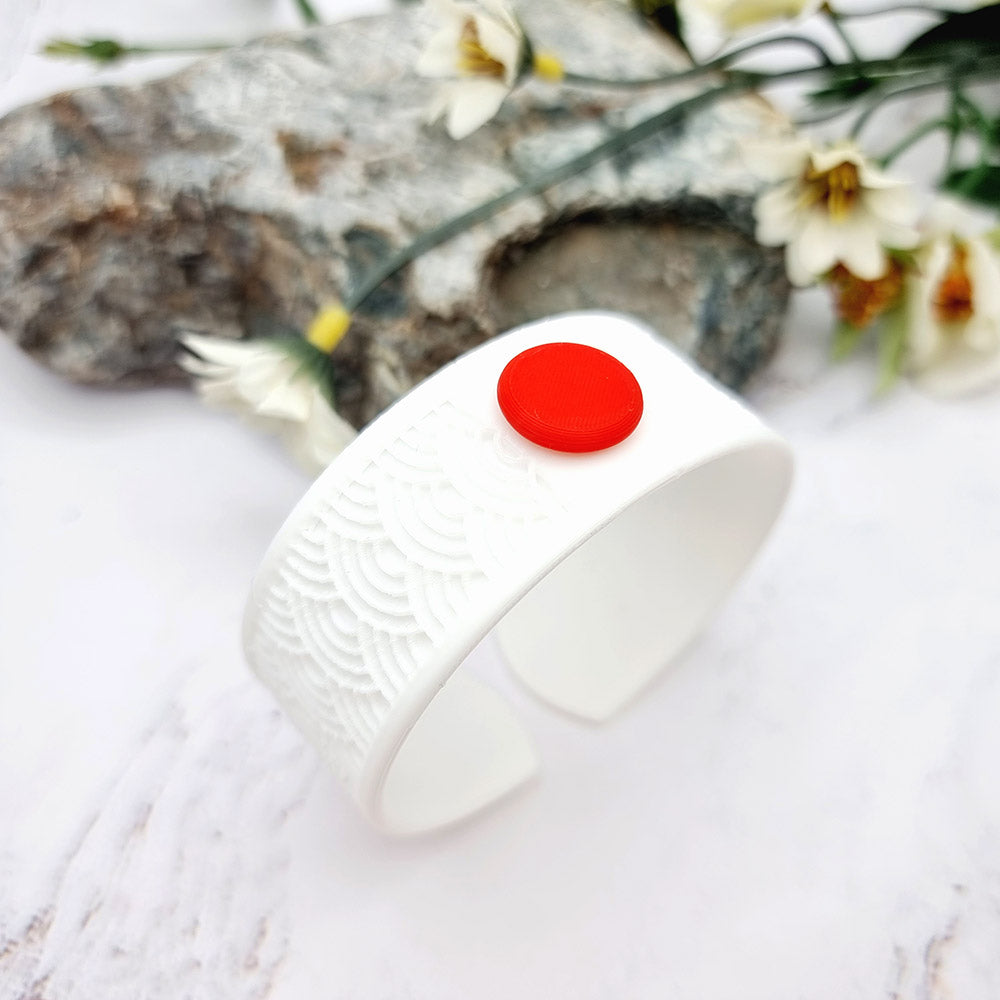 Duksel Design 3D printed Japan flag bracelet