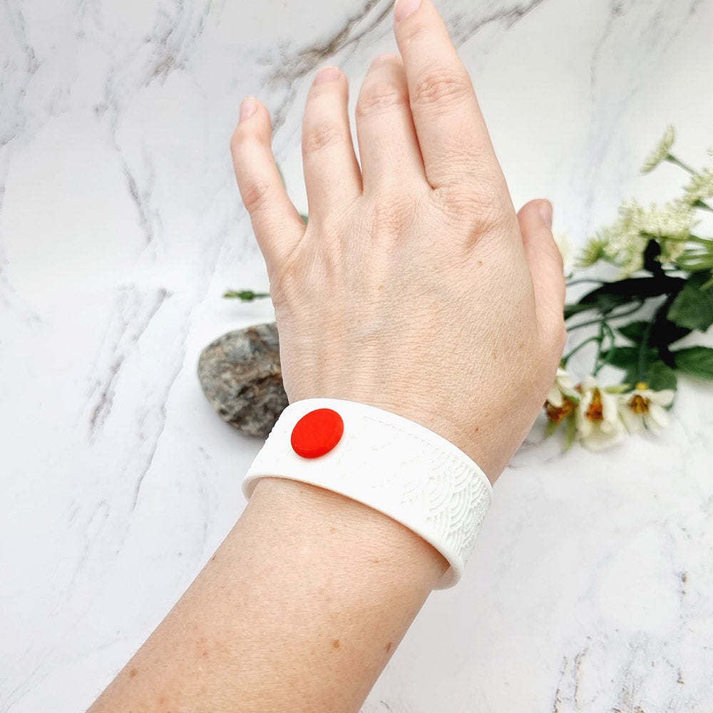 Duksel Design 3D printed Japan flag bracelet