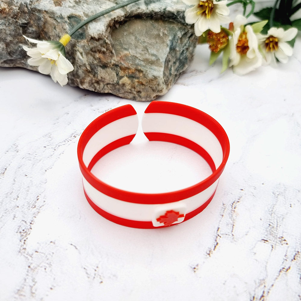 Duksel Design 3D printed Canada flag bracelet