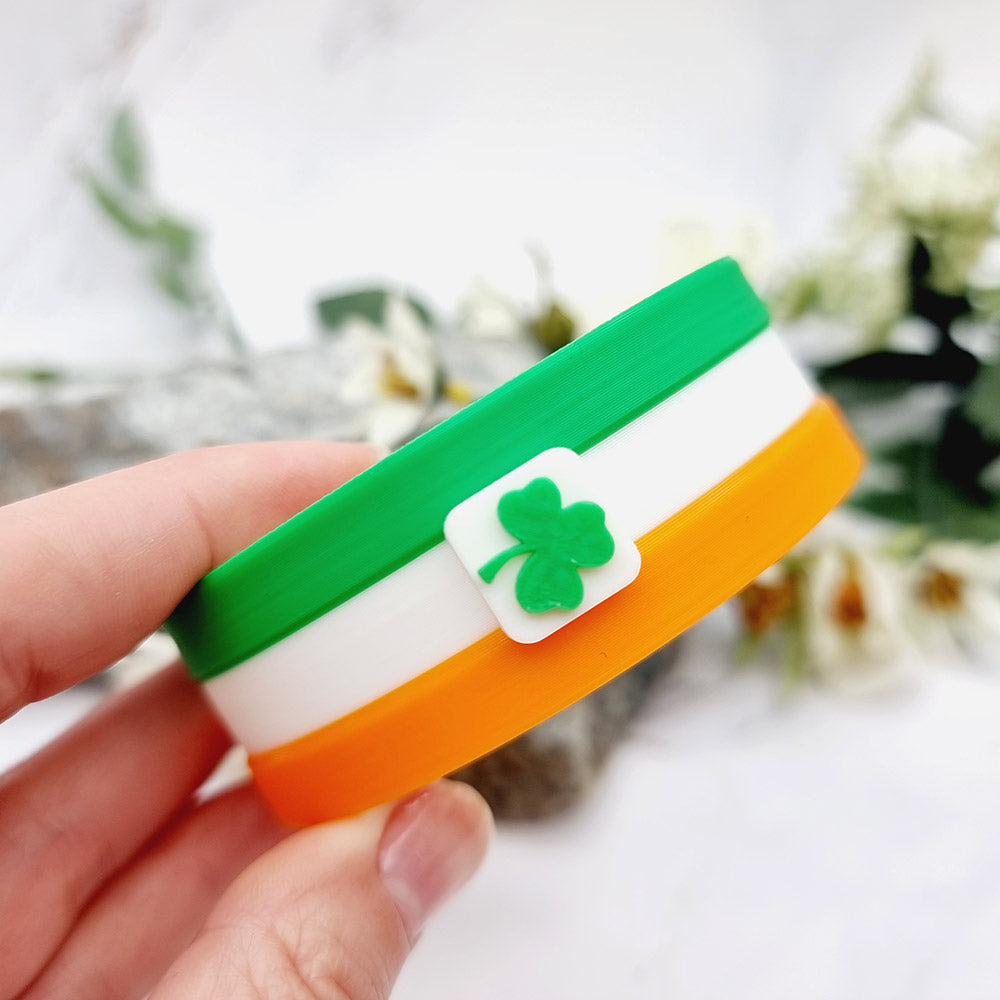 Duksel Design 3D printed Ireland flag bracelet