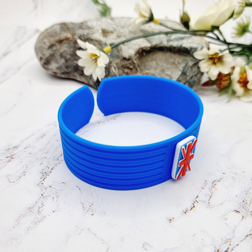 Duksel Design 3D printed United Kingdom flag bracelet
