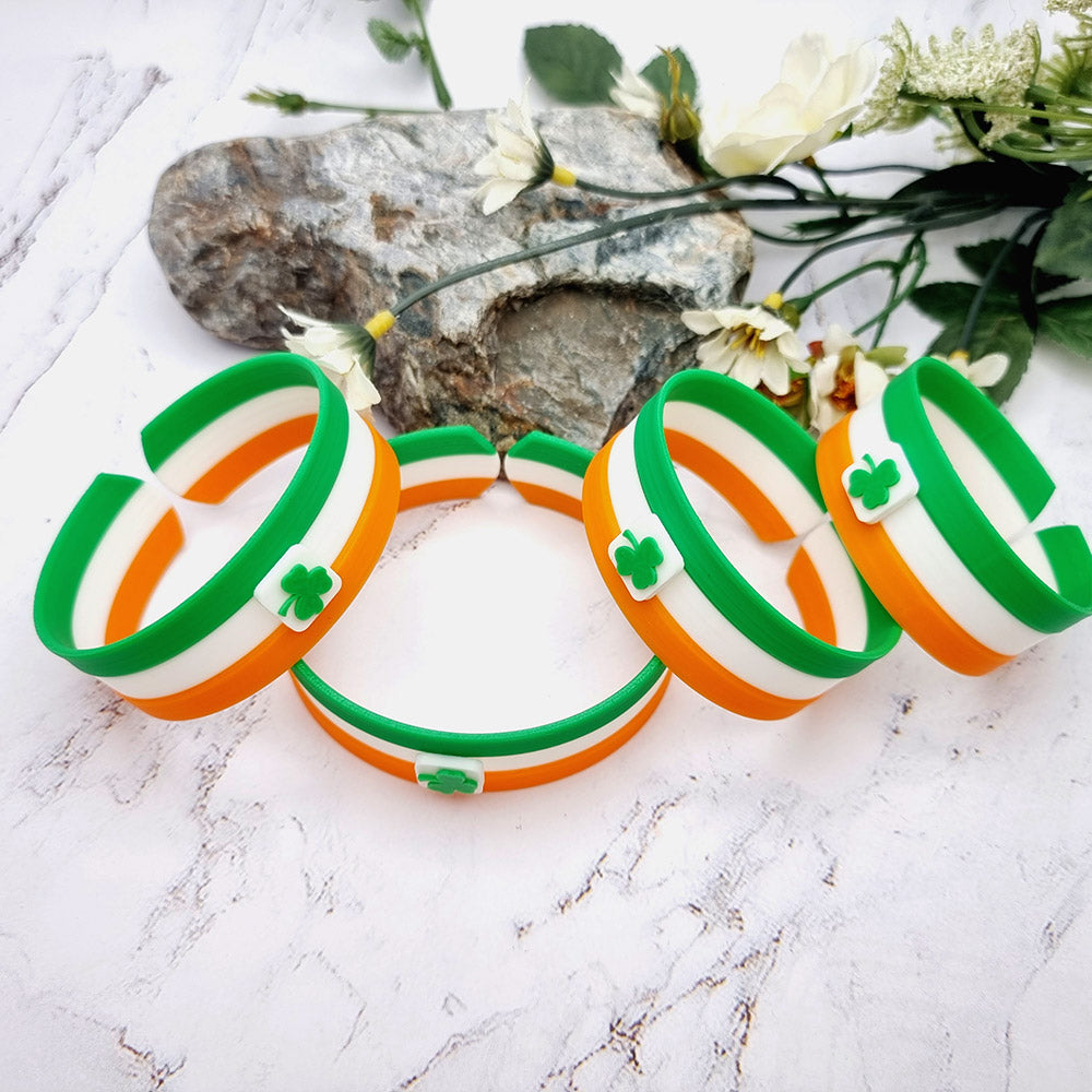 Duksel Design 3D printed Ireland flag bracelet