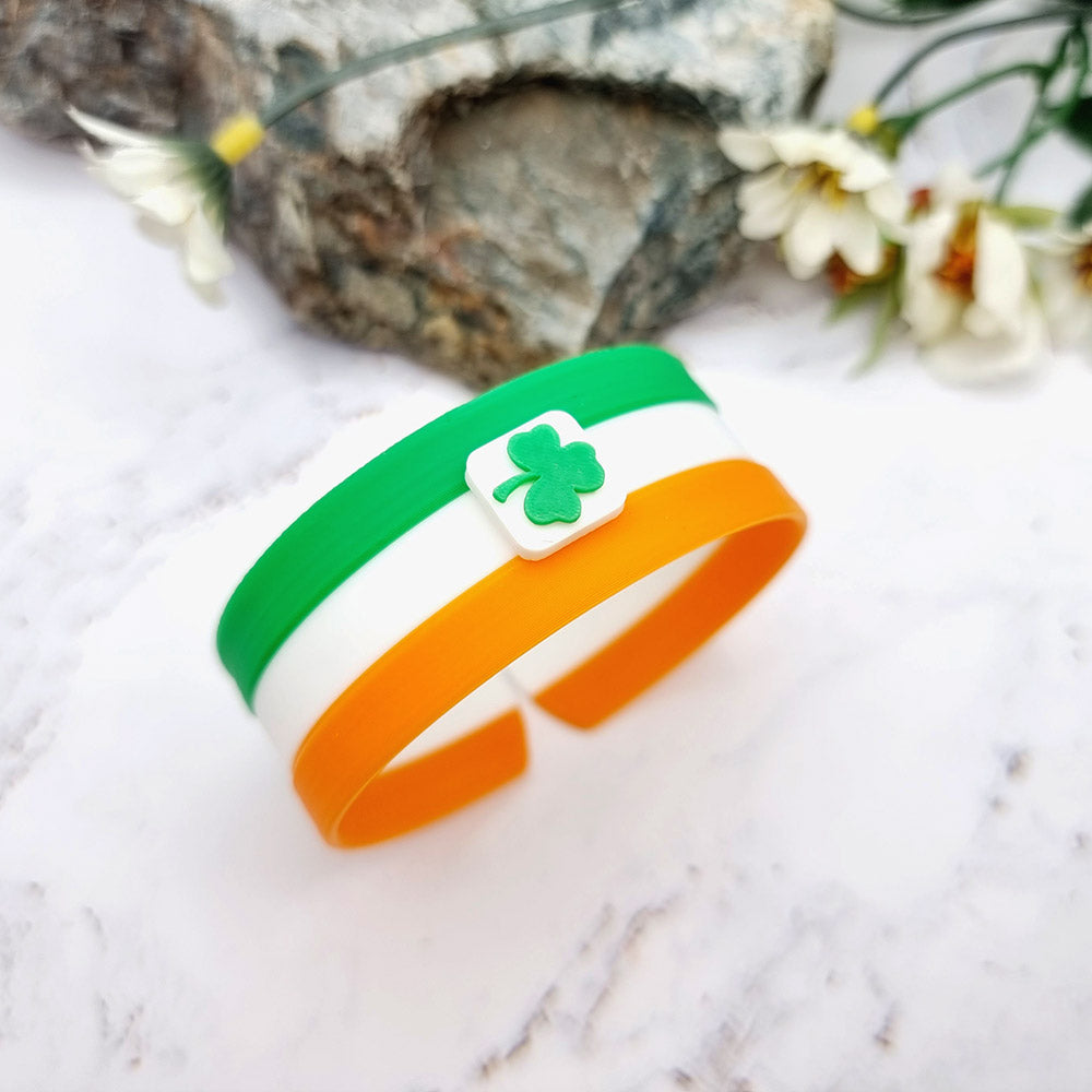 Duksel Design 3D printed Ireland flag bracelet