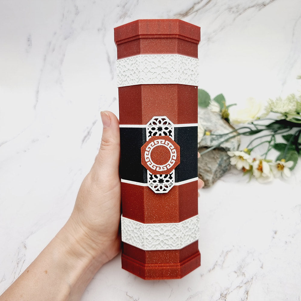 Ancient Scroll 3D printed pencil case large by Duksel Design