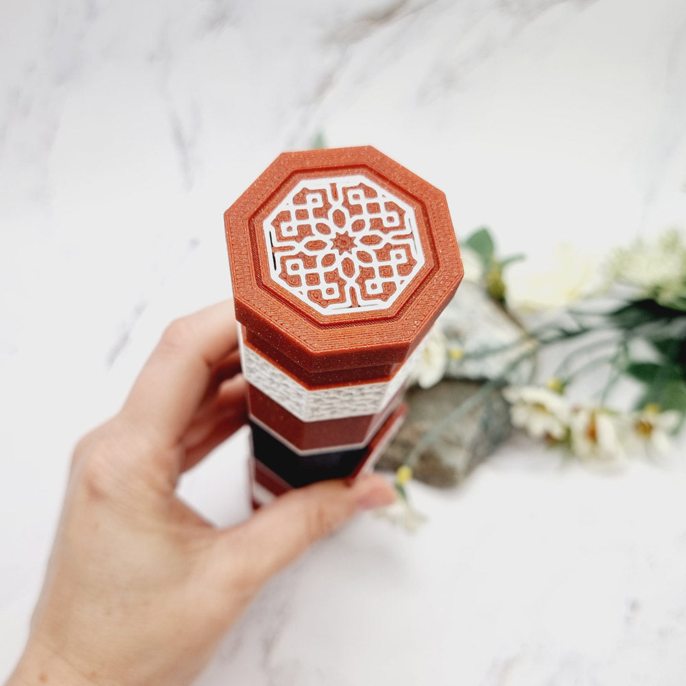 Ancient Scroll 3D printed pencil case small by Duksel Design