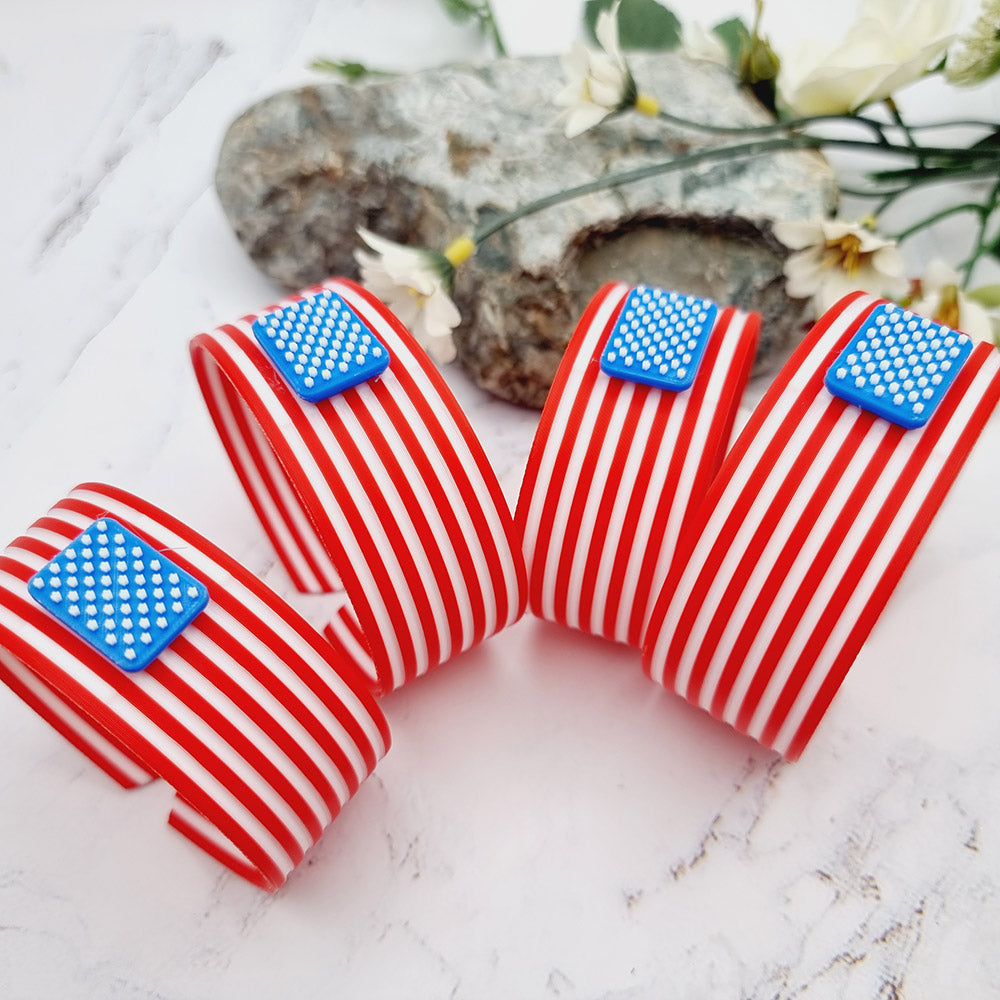 Duksel Design 3D printed United States flag bracelet