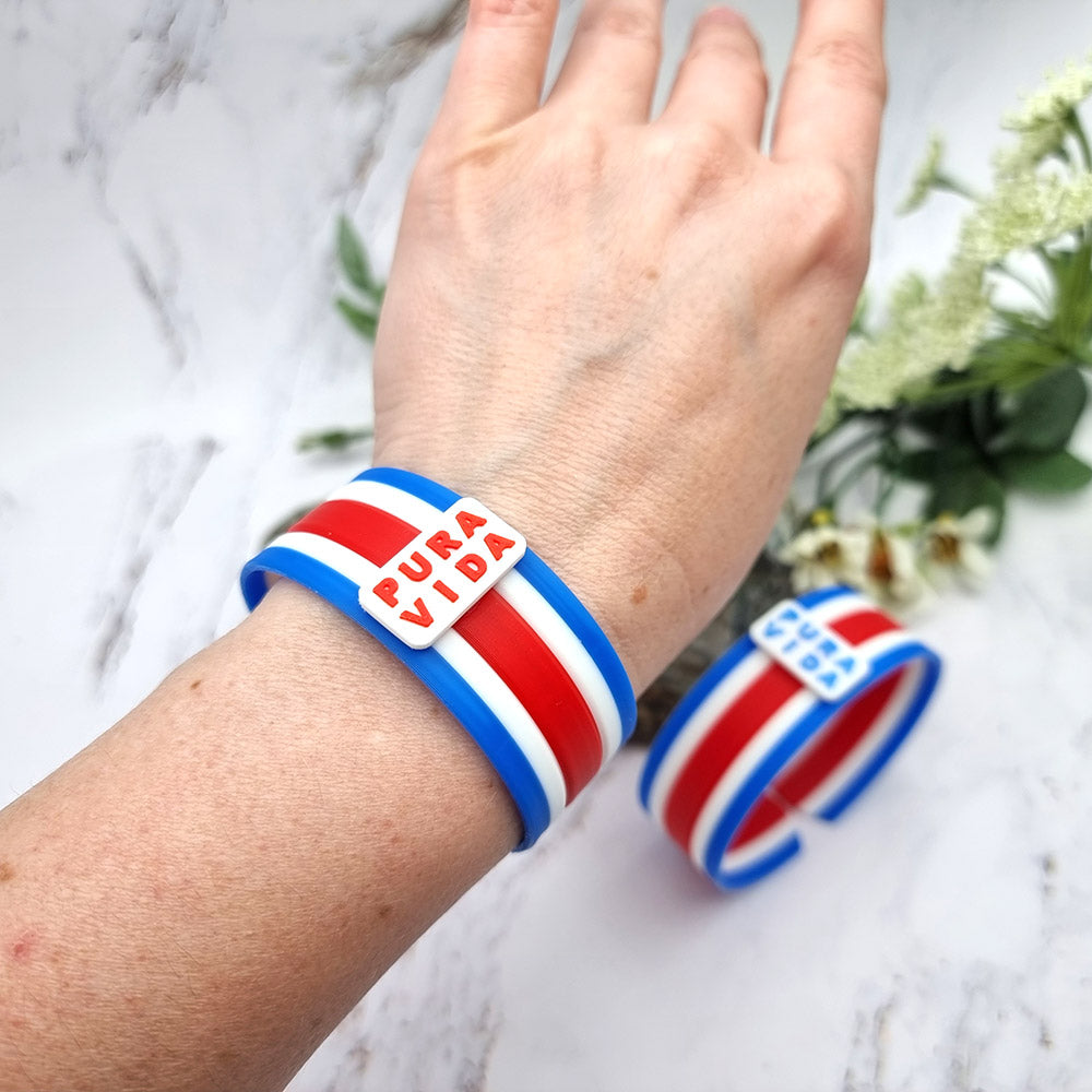 Duksel Design 3D printed Costa Rica flag bracelet