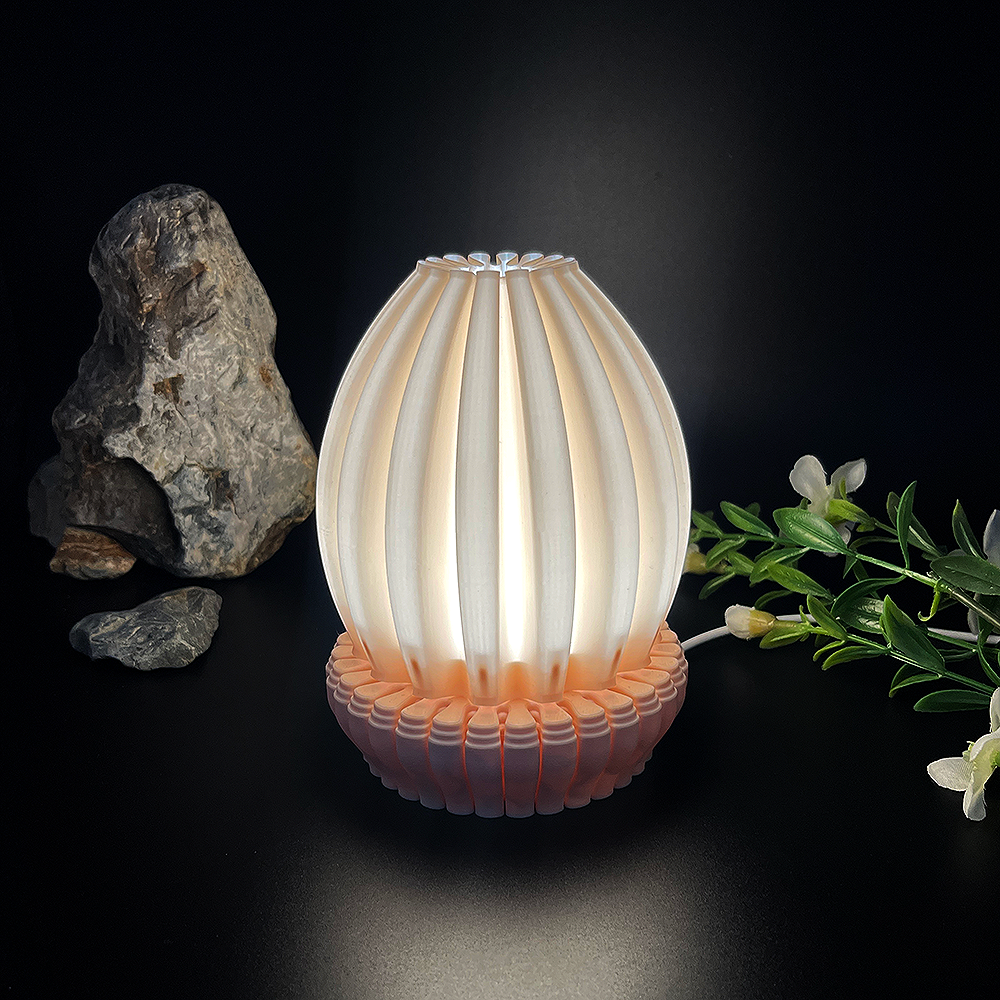 Blossom Glow 3D printed table lamp by Duksel Design