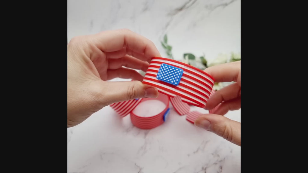 United States 🇺🇸 Bracelet - 3D Printed High Quality National Pride Series