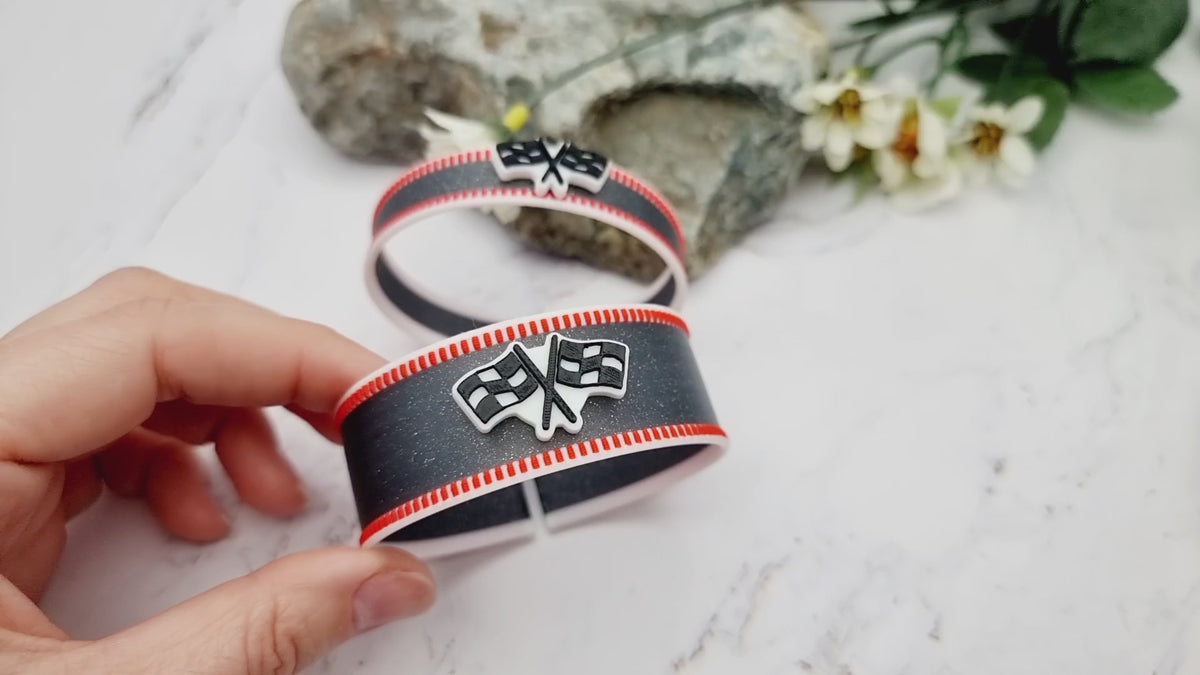 Motorsport Lover's Bracelet - Racing Bracelet - Speed & Victory Style - 3D Printed High-Quality Bracelet